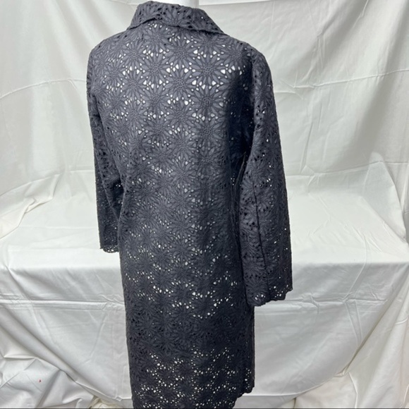 GERARD DAREL FANTASTIC BLACK SUNFLOWERS FLORAL SEE THROUGH BEACH SWIM DRESS WRAP - Picture 4 of 13